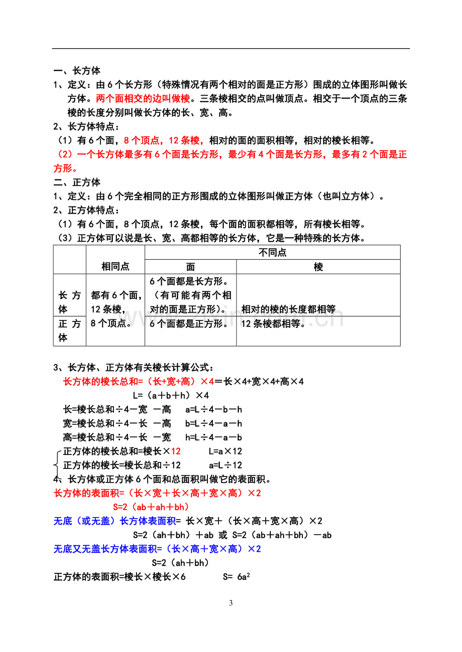 最全面人教版数学五年级下册知识点归纳总结.doc_第3页