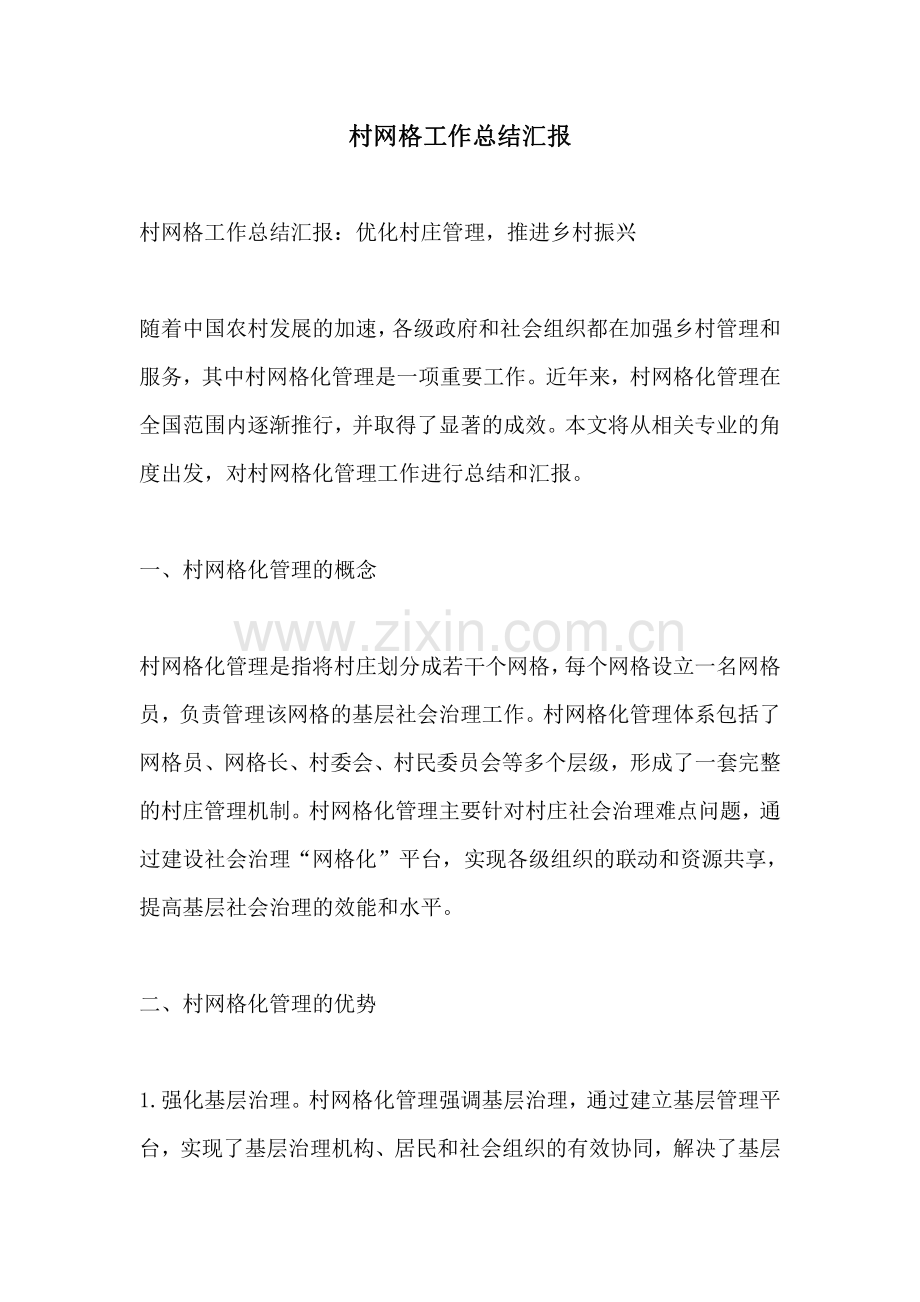 村网格工作总结汇报.pdf_第1页