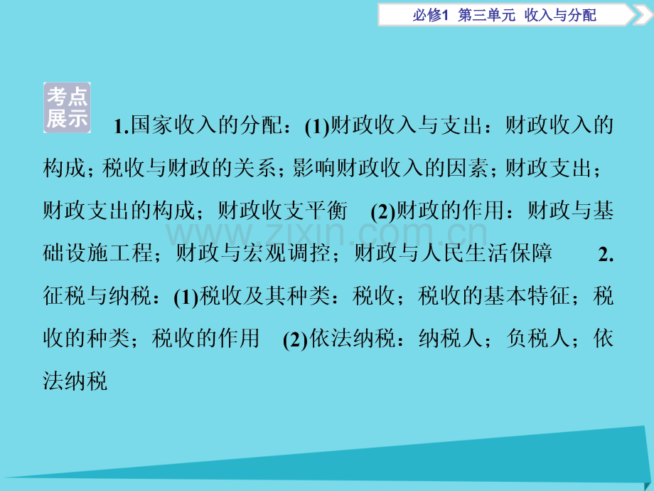 高考政治总复习财政与税收必修1.pptx_第1页