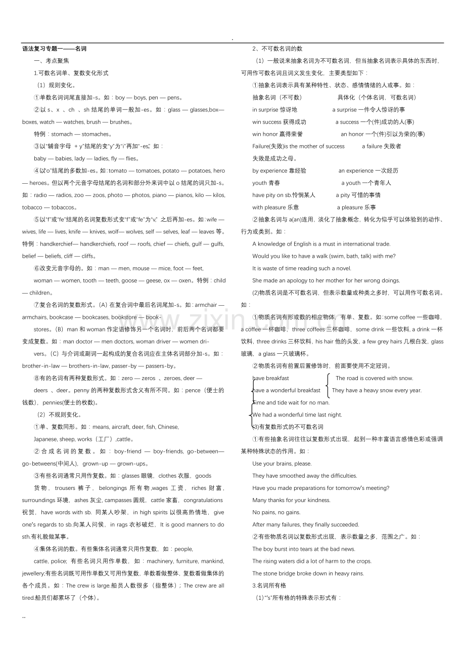 高考英语复习专题(共15个专题)-.doc_第1页