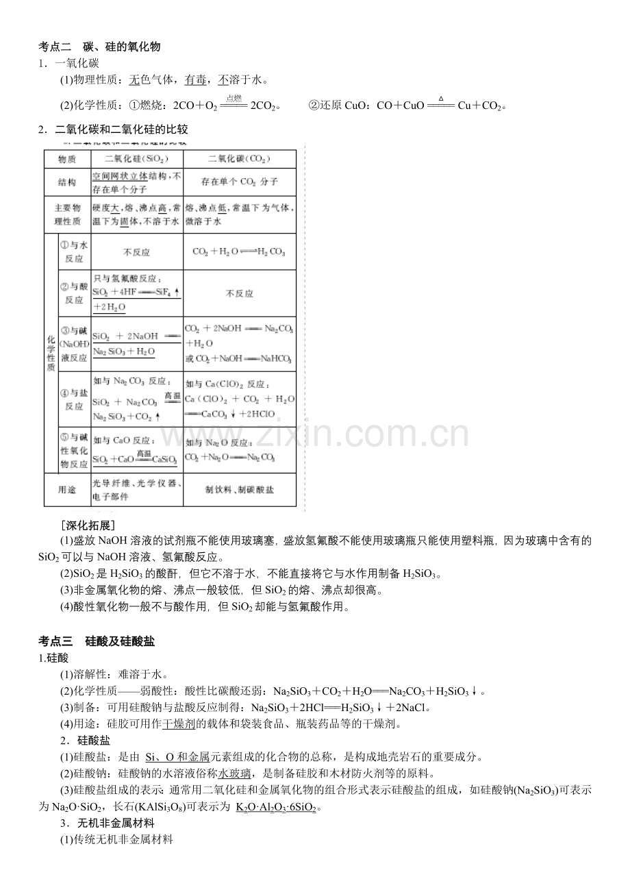 非金属及其化合物知识点总结.doc_第2页