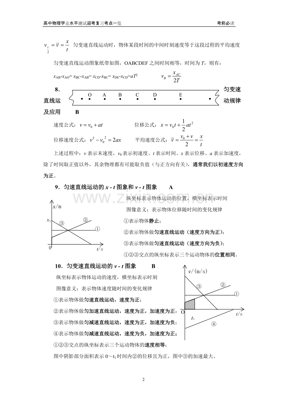 物理学业水平测试知识点总结.pdf_第2页