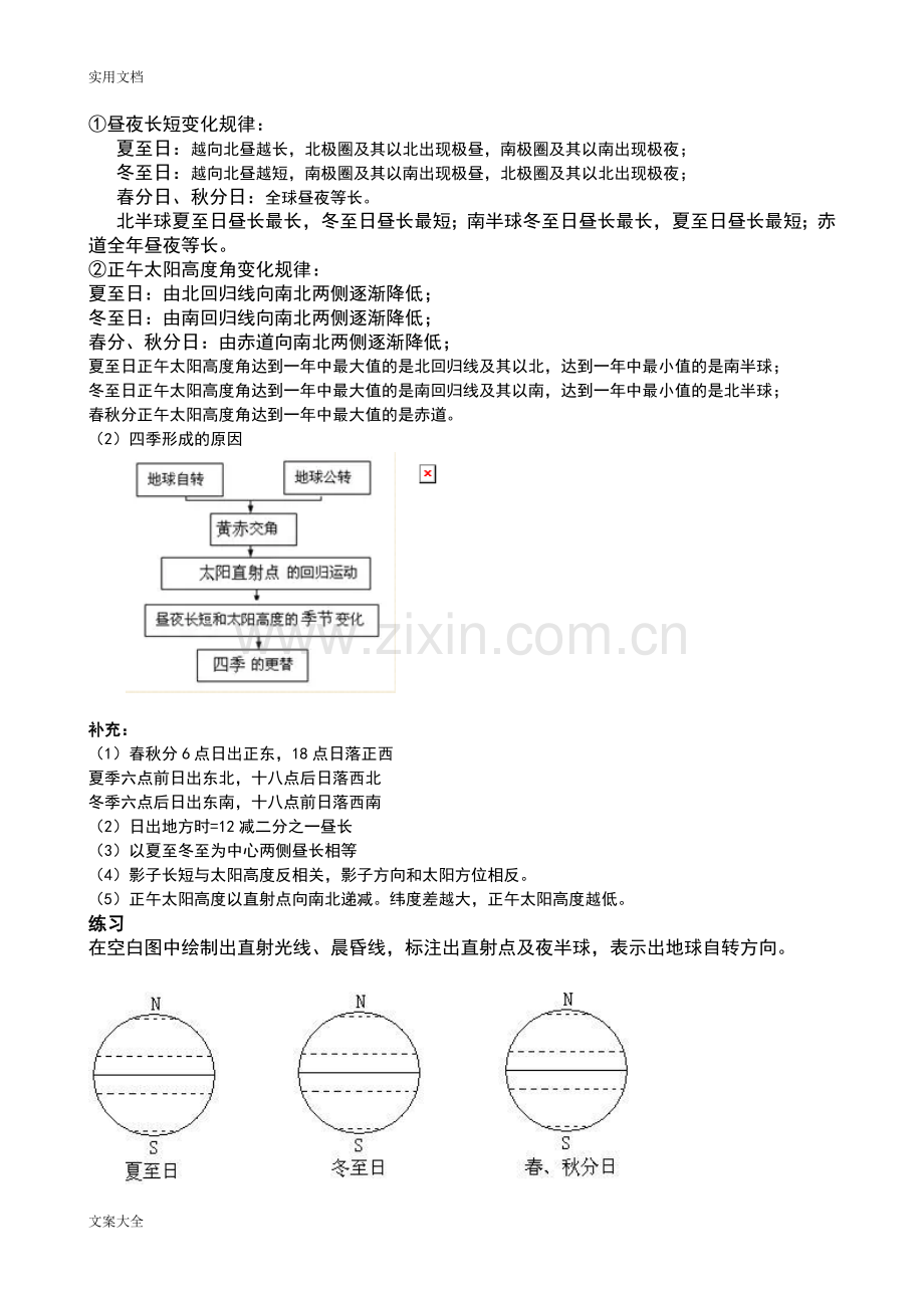 高中地理必修一知识点总结材料完整版.doc_第3页