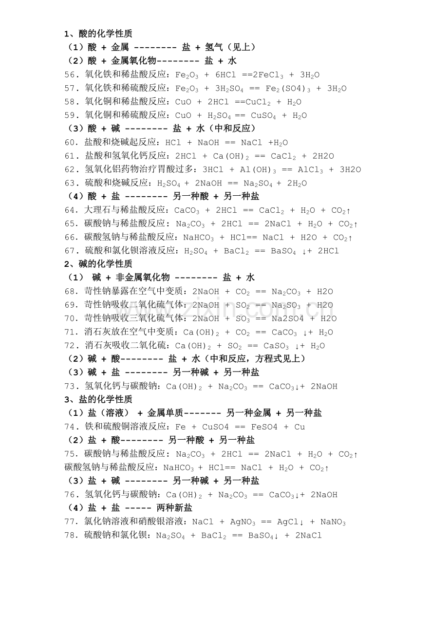 初中化学方程式大全.doc_第3页