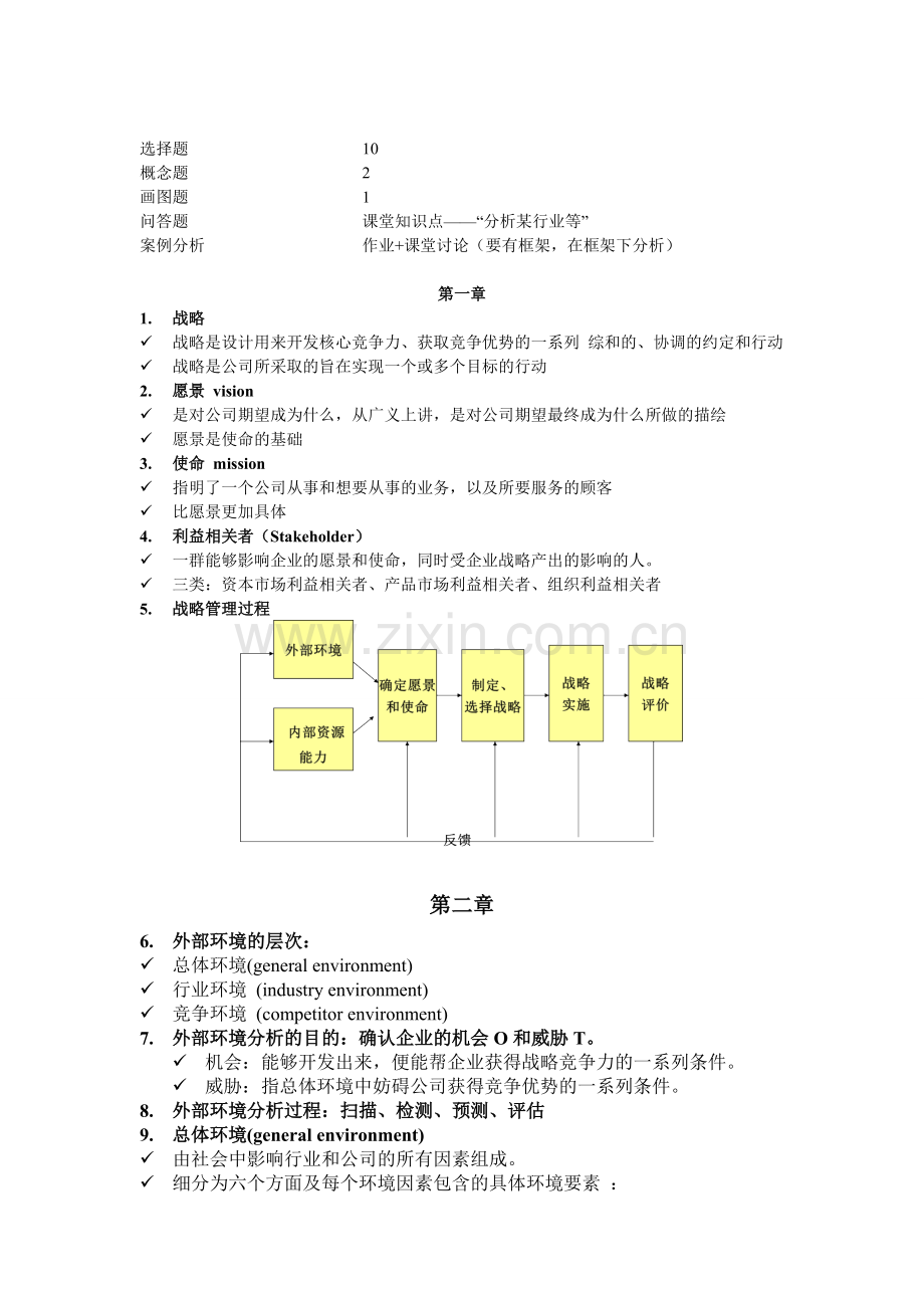 对外经济贸易大学-战略管理复习.pdf_第1页