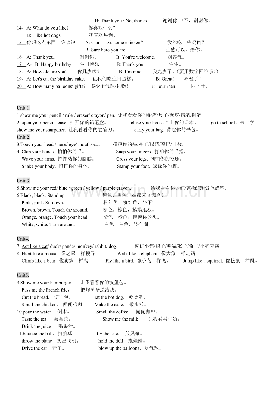 PEP小学三年级到六年级英语知识点归纳-精版.doc_第2页