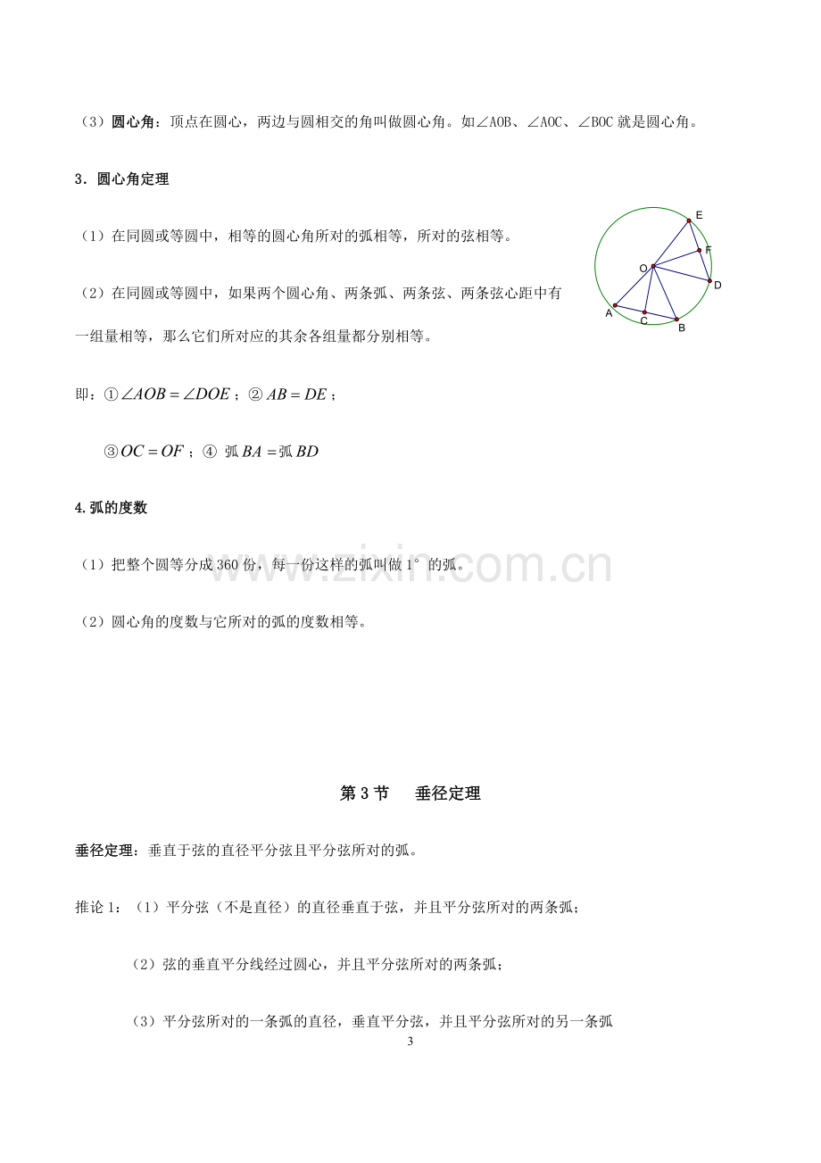 五四版---圆的知识点.pdf_第3页