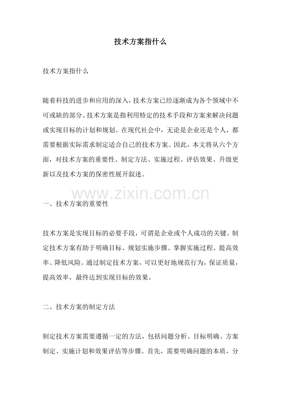 技术方案指什么.docx_第1页