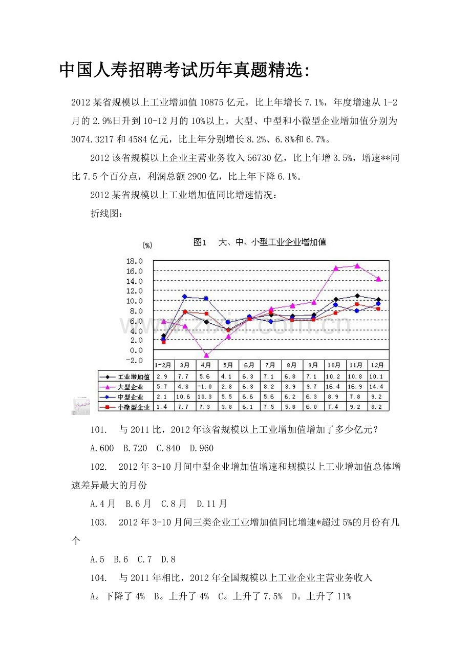 中国人寿集团寿险公司校园招聘能力测试综合知识和性格测试考试具体内容.doc_第3页