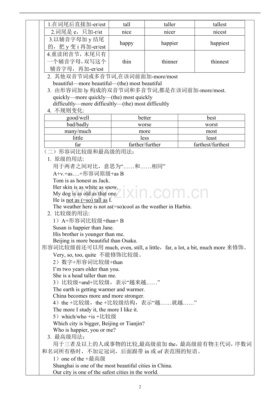 人教版英语八上Unit4讲义+习题.doc_第2页