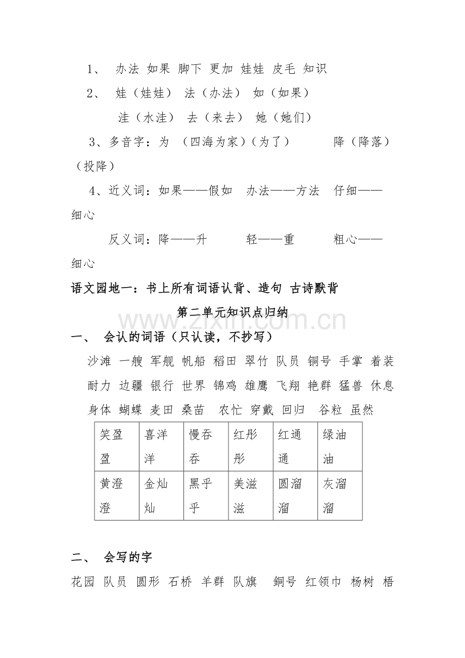 二年级上册语文知识点归纳.pdf_第3页