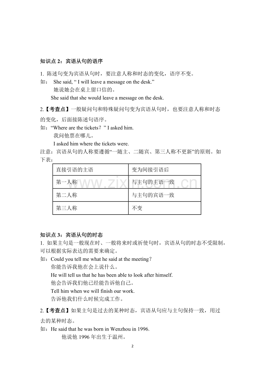 宾语从句知识点梳理.pdf_第2页