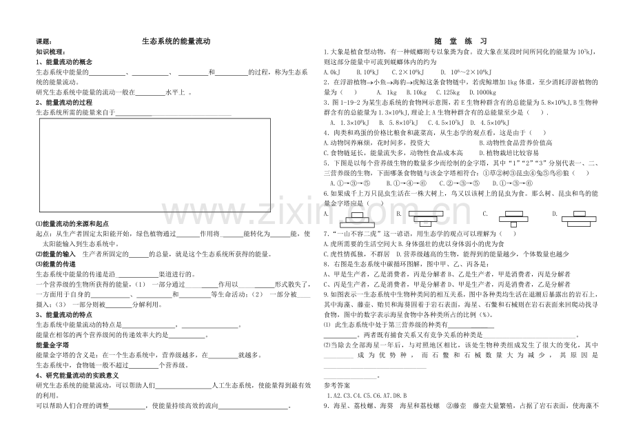 5.2生态系统的能量流动.doc_第1页