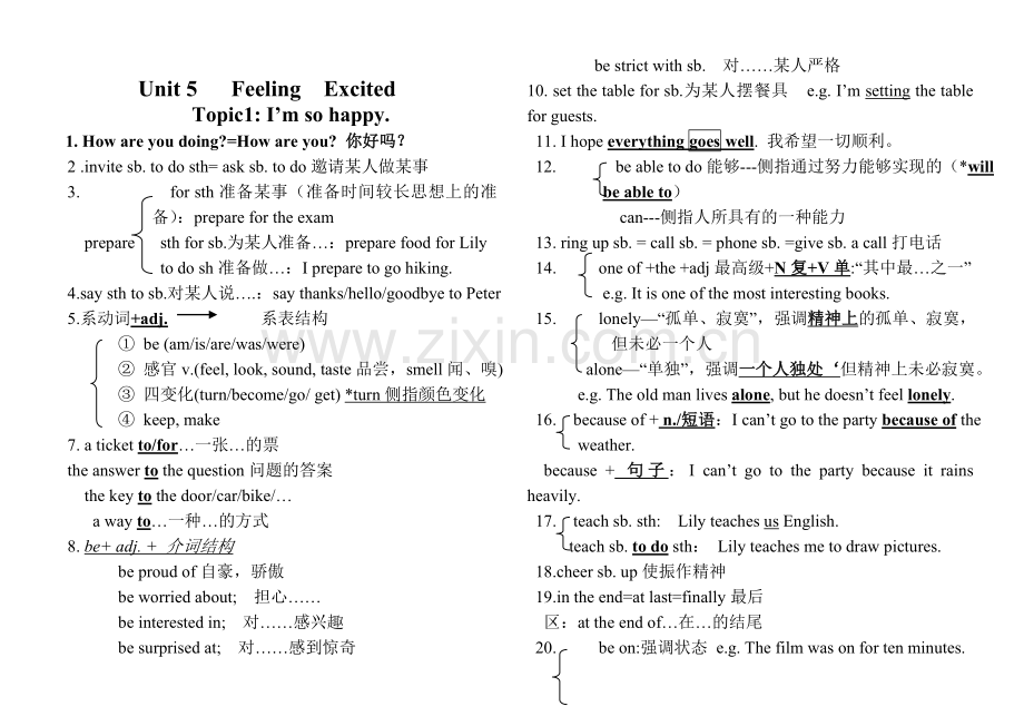 2018仁爱八年级下册英语复习笔记.doc_第2页