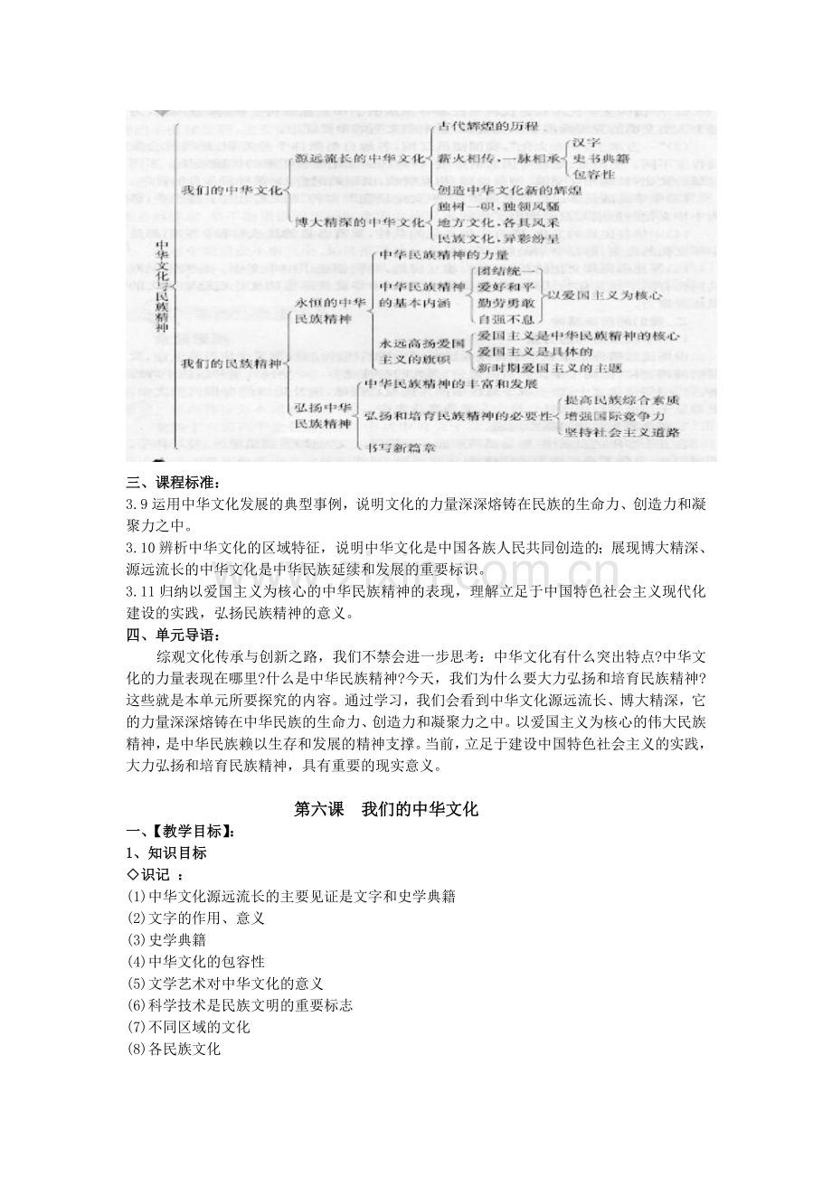 高考政治一轮复习教案文化生活我们的中华文化新人教.doc_第2页