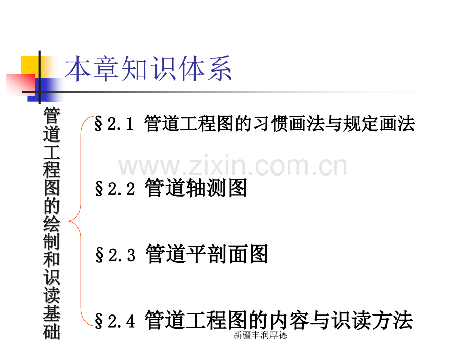 新疆管道工程图的画法基础与识读方法新疆丰润厚德.pptx_第1页