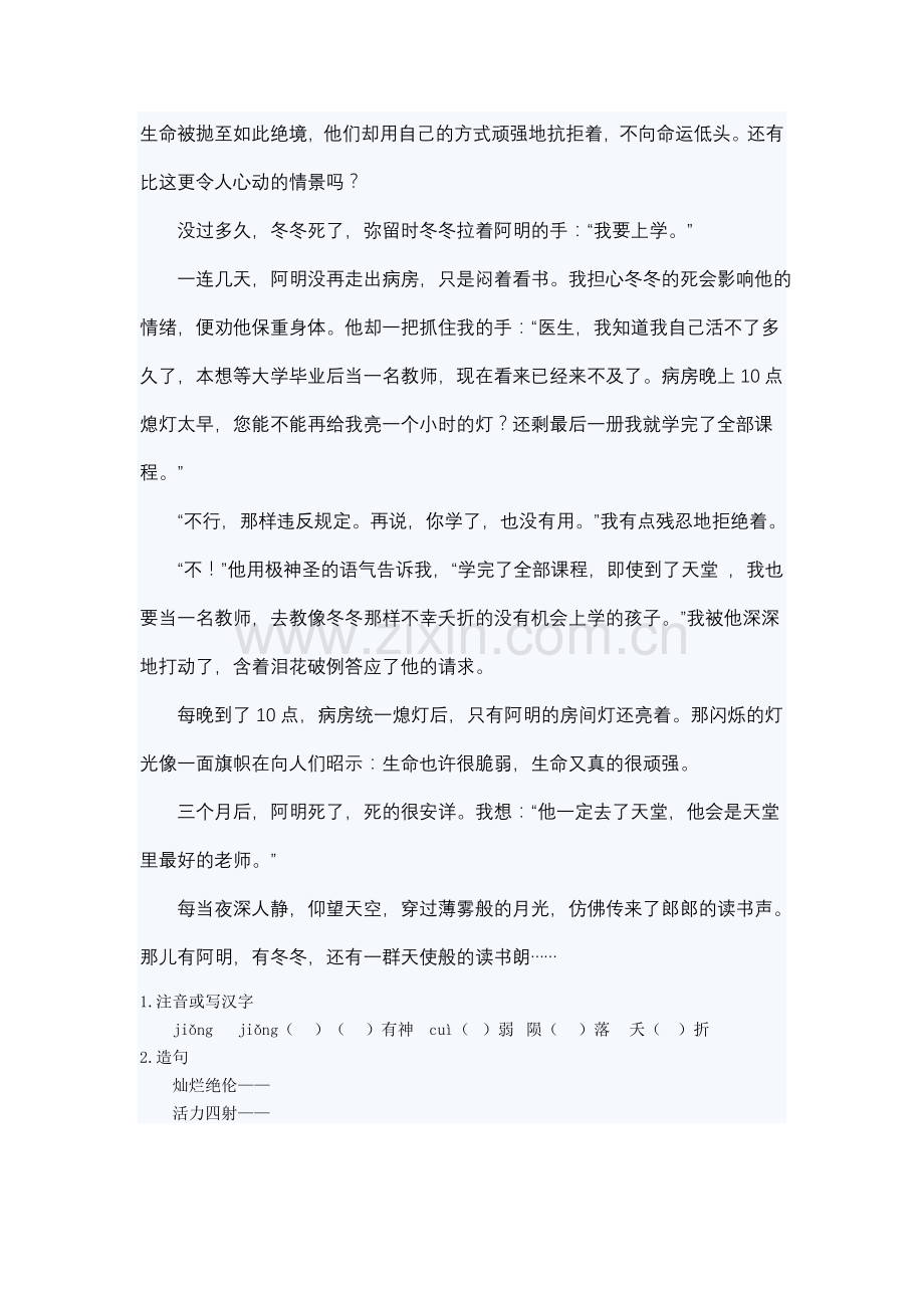 小升初语文阅读理解精编习题12套附答案.doc_第2页