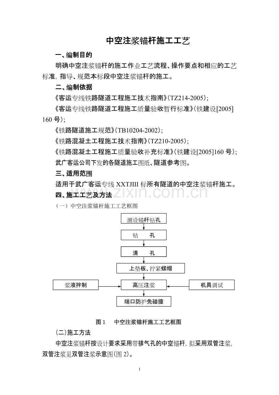 中空注浆锚杆施工工艺.pdf_第1页