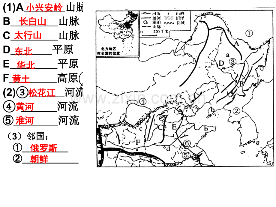 人教版八年级地理下册读图总复习共.pptx_第1页