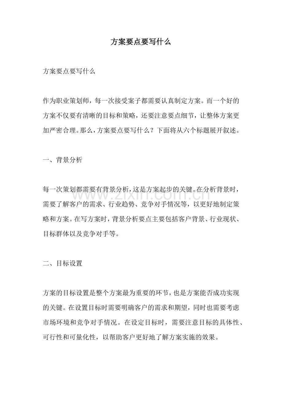 方案要点要写什么.docx_第1页