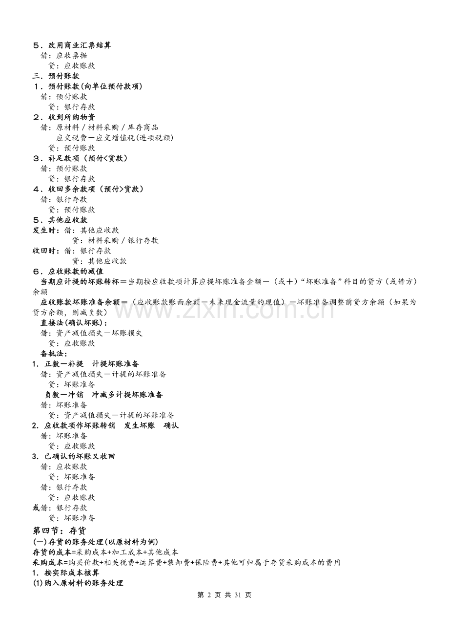 初级会计实务会计分录总结大全.doc_第3页