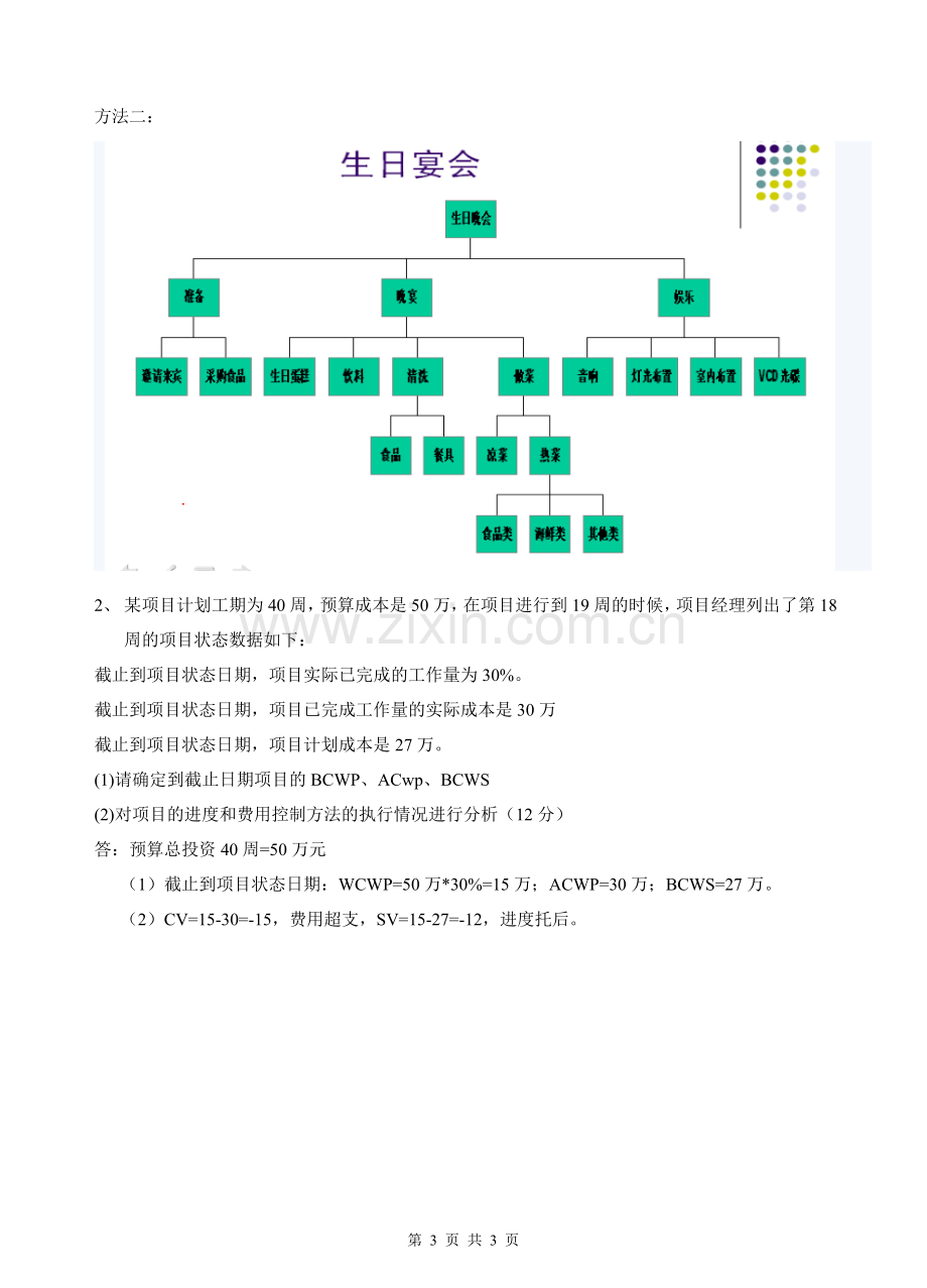 华南理工大学项目管理学期末考试参考资料.doc_第3页