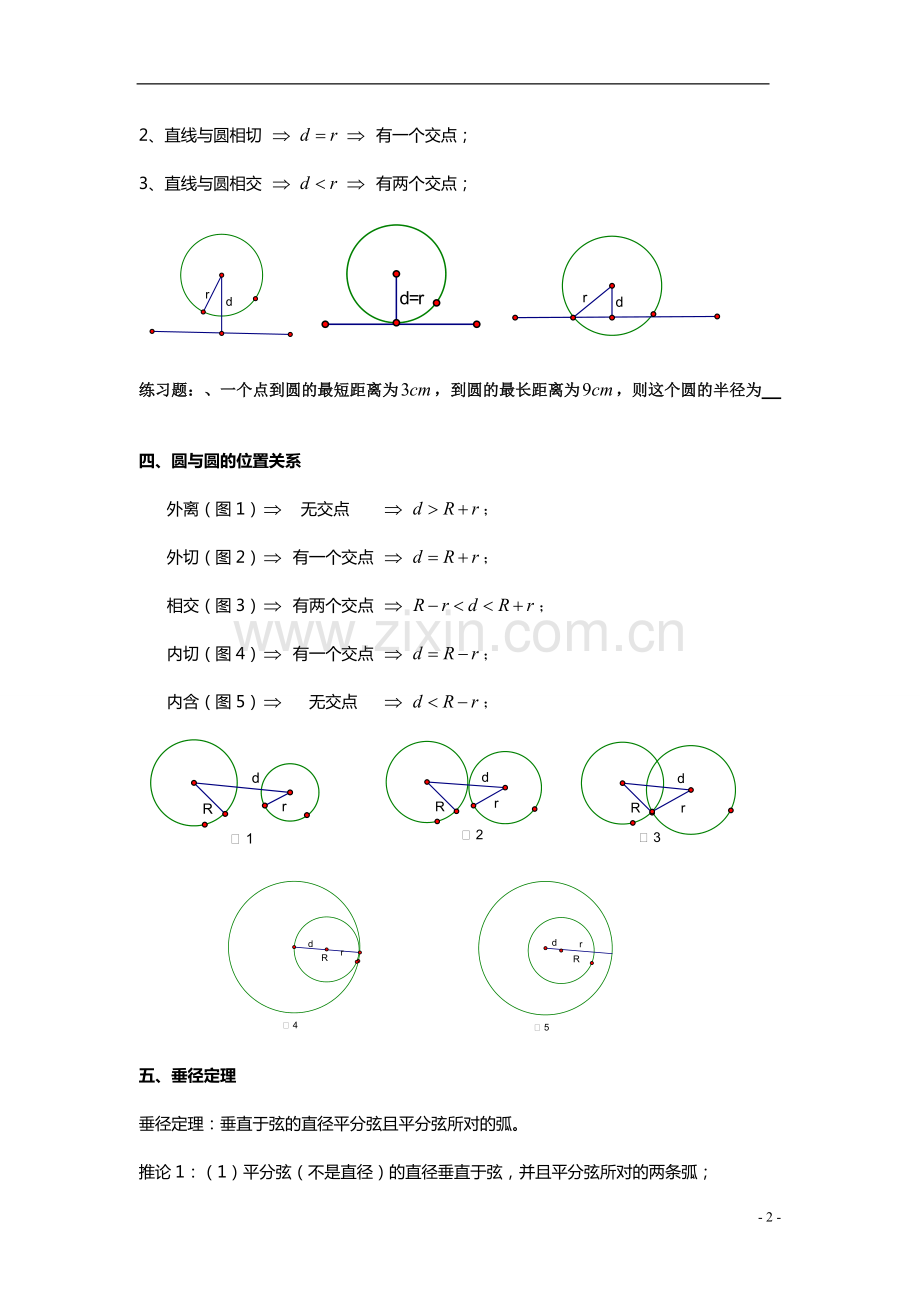 初三圆知识点-专项复习.pdf_第2页