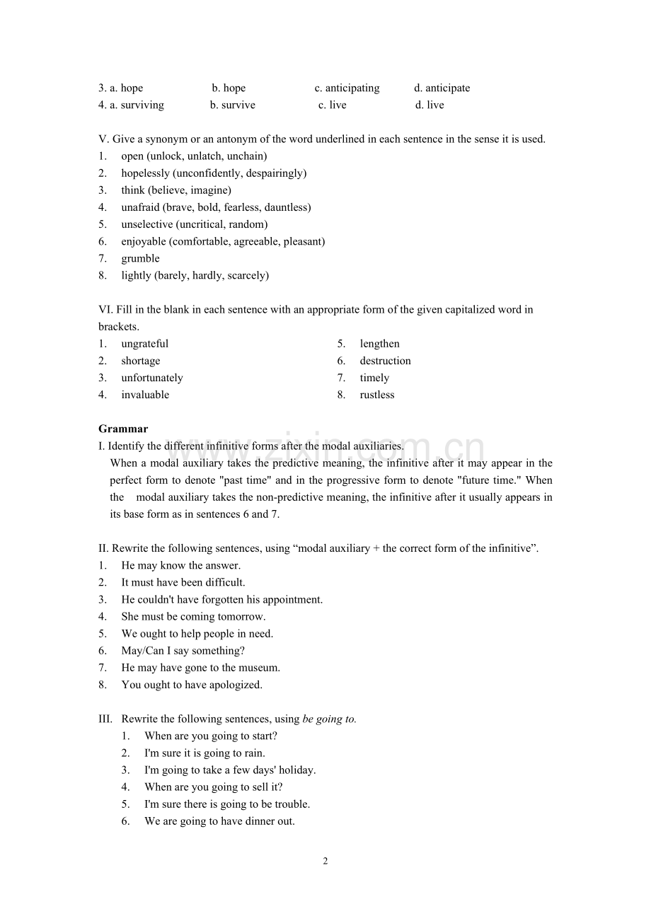 1-Unit7-When-Lightening-Struck答案综合教程一.doc_第2页