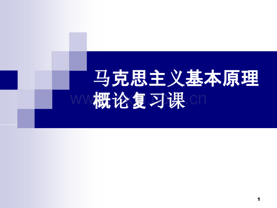 马克思主义基本原理概论复习课-.ppt_第1页