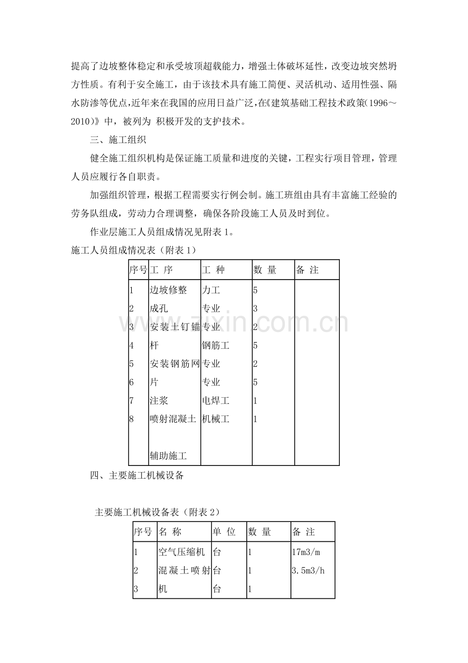 ×××基坑土钉墙支护施工方案.doc_第2页