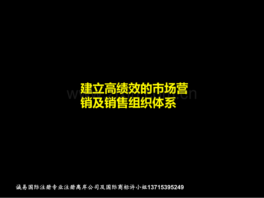 麦肯锡—实达建立高绩效的市场营销及销售管理体系咨询报告.ppt_第1页