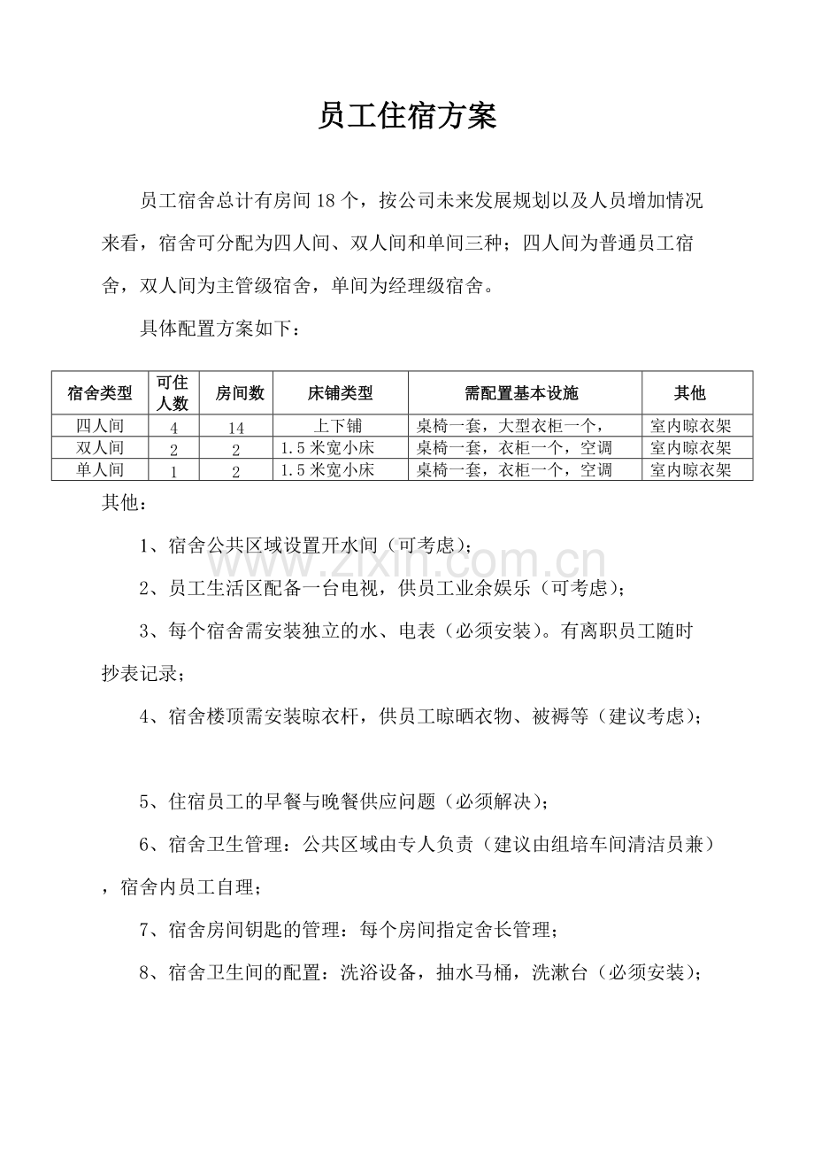 员工住宿方案.pdf_第1页