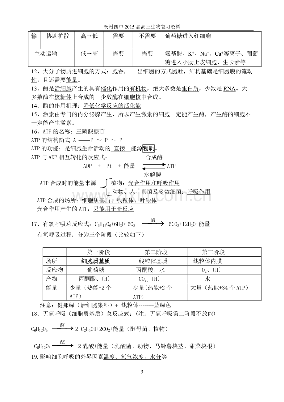 天津高三生物知识点.pdf_第3页