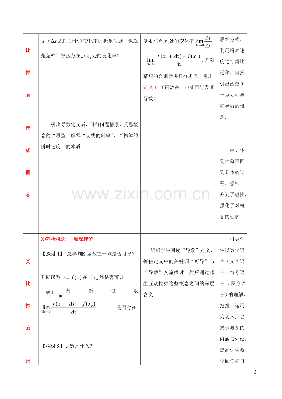 高中数学第一章导数及其应用1.1.2导数的概念教案.doc_第3页