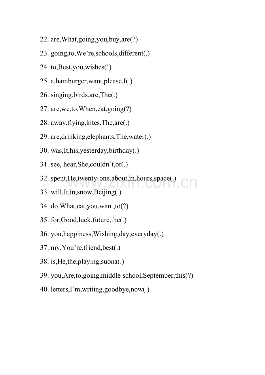 六年级连词成句.pdf_第2页