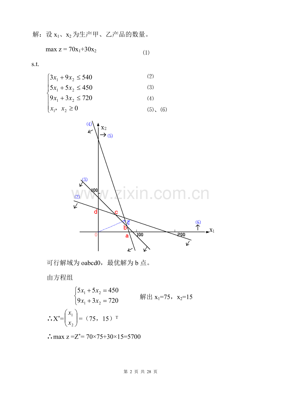 《运筹学》复习参考资料知识点及习题.doc_第2页