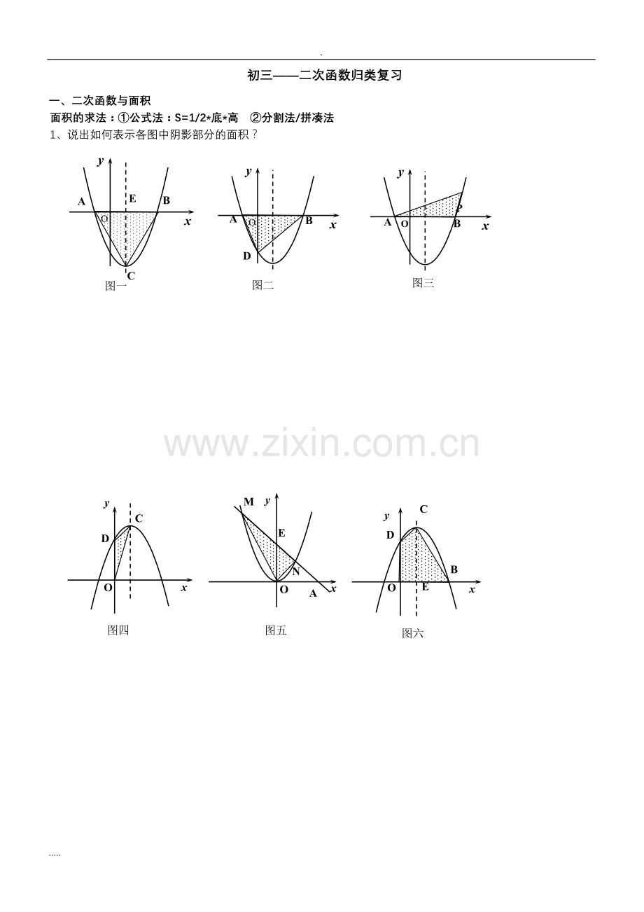 中考数学二次函数专题复习超强整理.doc_第1页