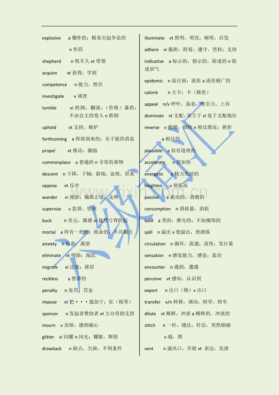 六级高频词汇(乱序版).doc_第2页