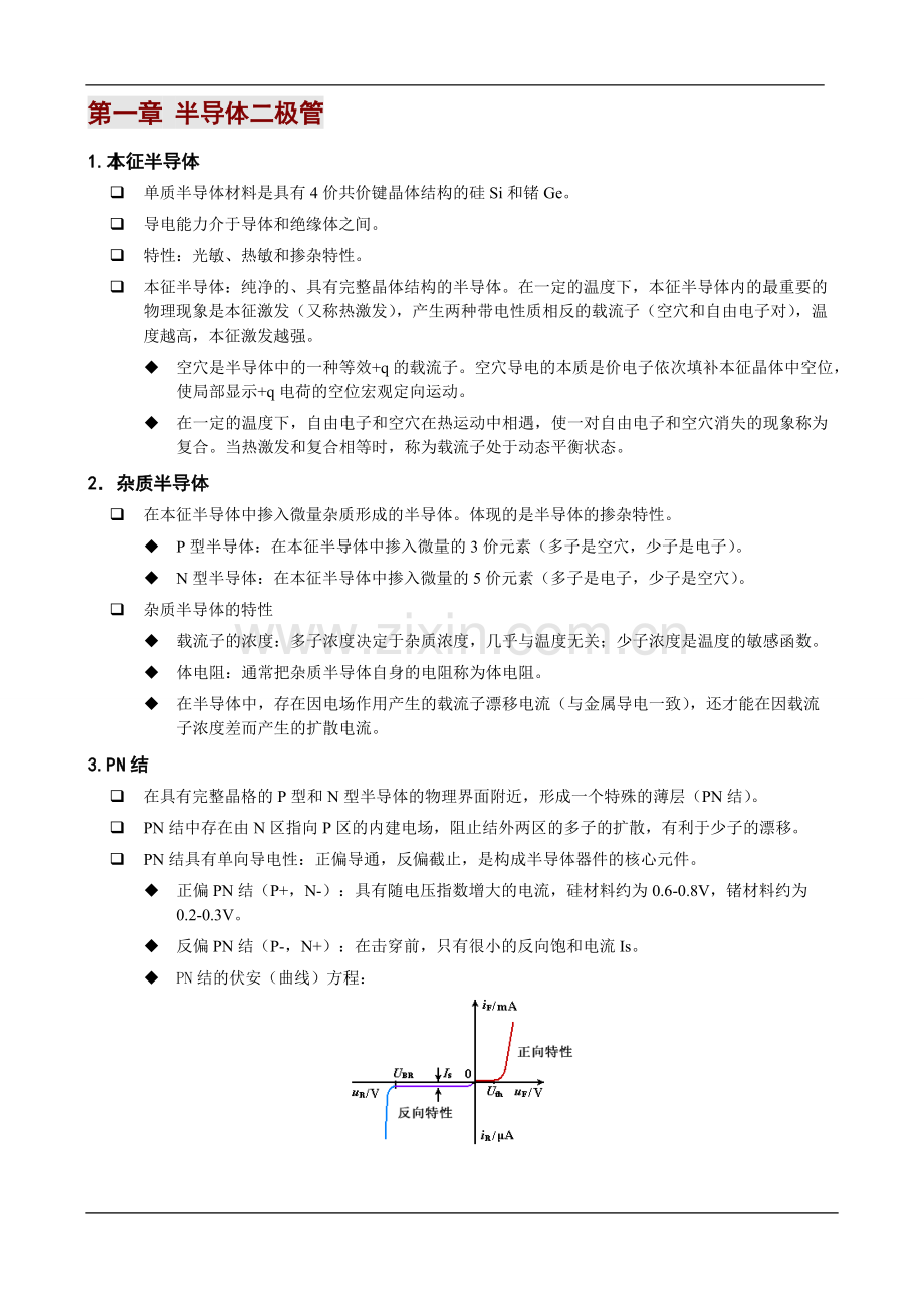 模拟电子技术基础-知识点总结.pdf_第1页