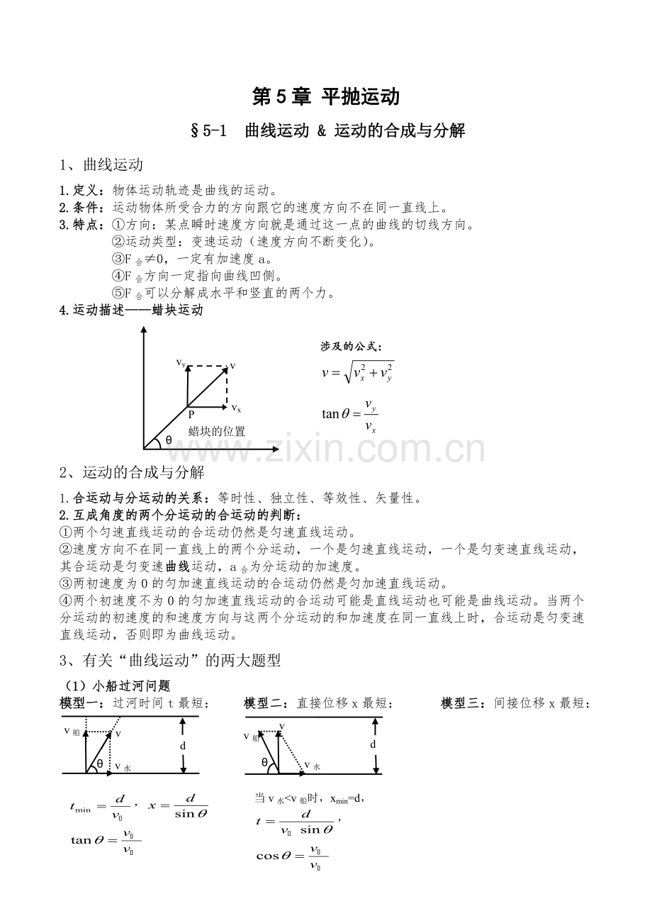 人教版高中物理必修2知识点总结.pdf_第1页