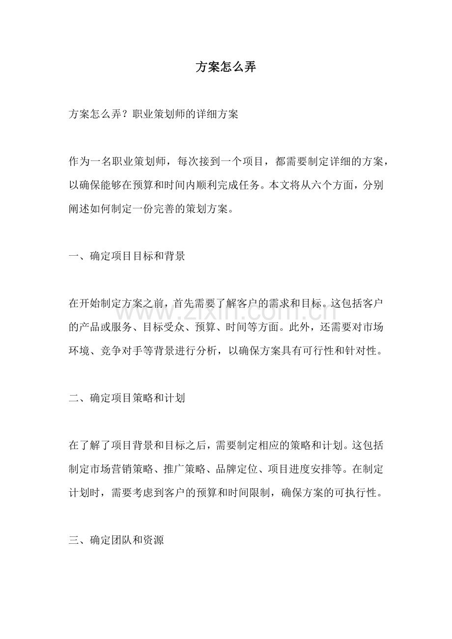 方案怎么弄.docx_第1页