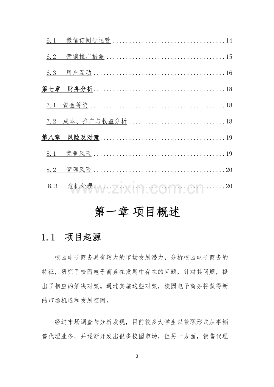 大学生创新创业互联网+项目策划书.pdf_第3页