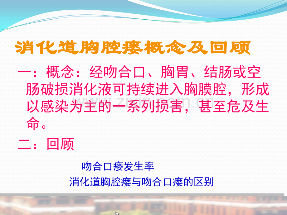 食管癌、贲门癌术后消化道胸腔瘘的诊断和治疗.ppt_第2页