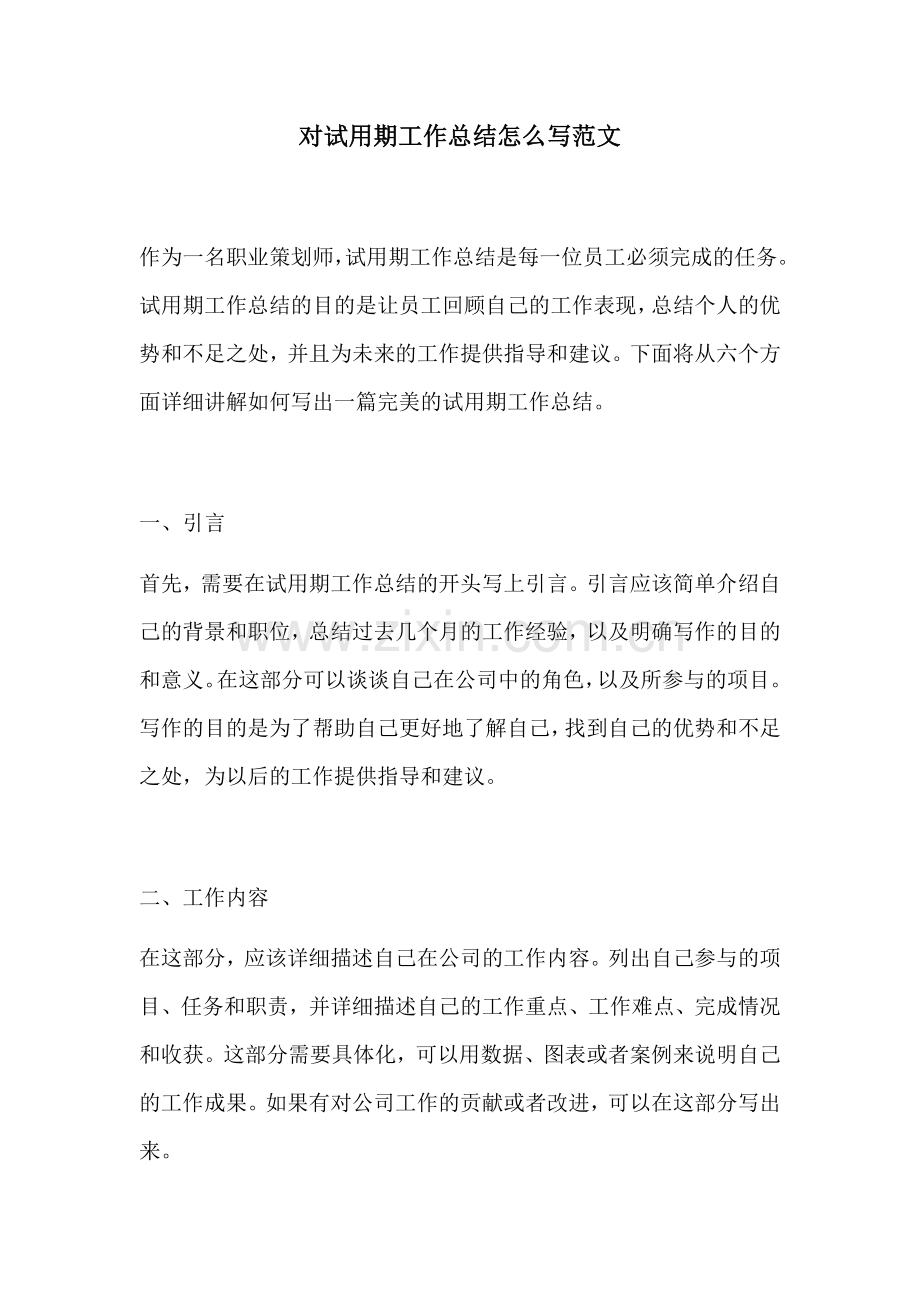 对试用期工作总结怎么写范文.docx_第1页