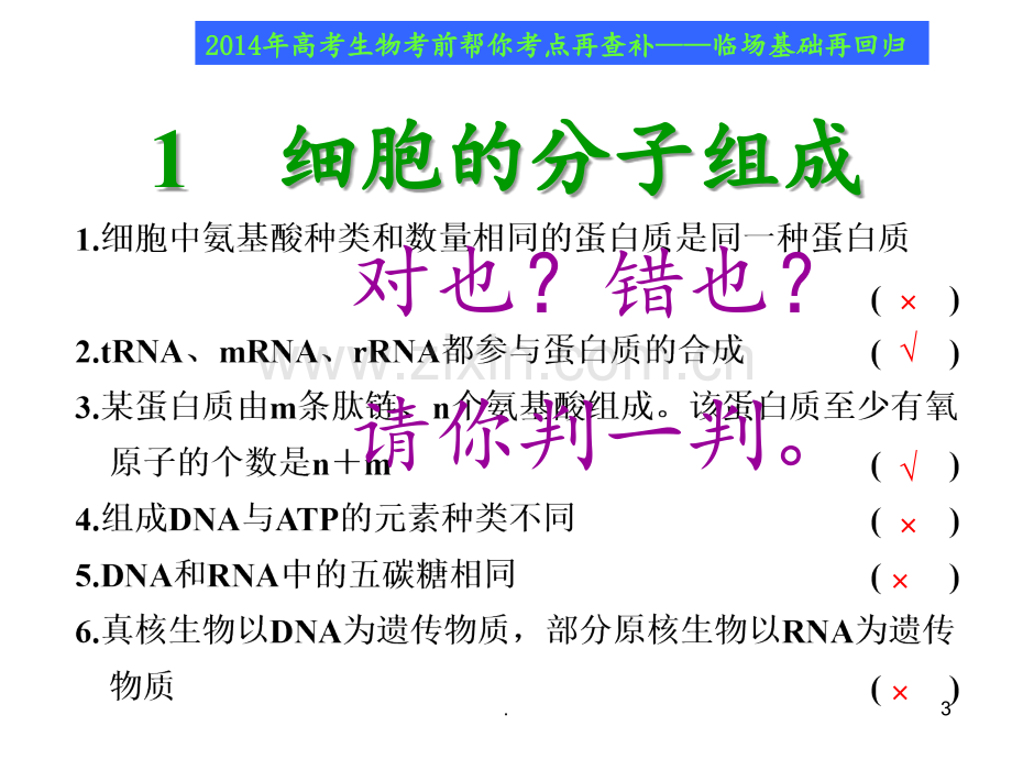 高考生物考前帮你考点再查补临场基础再回归.ppt_第3页