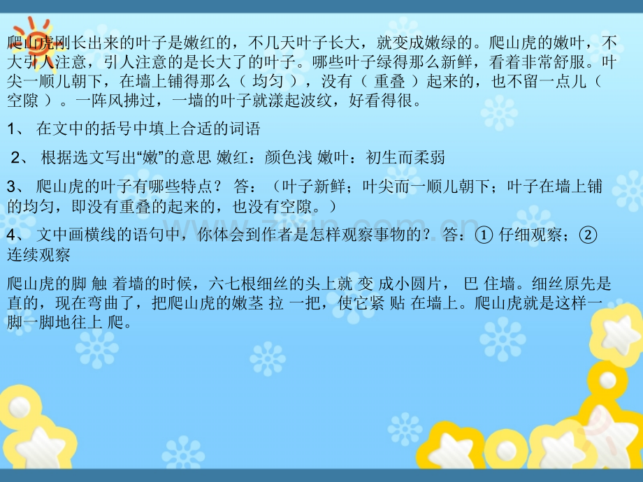 人教版四年级上册语文复习资料汇总.pptx_第3页