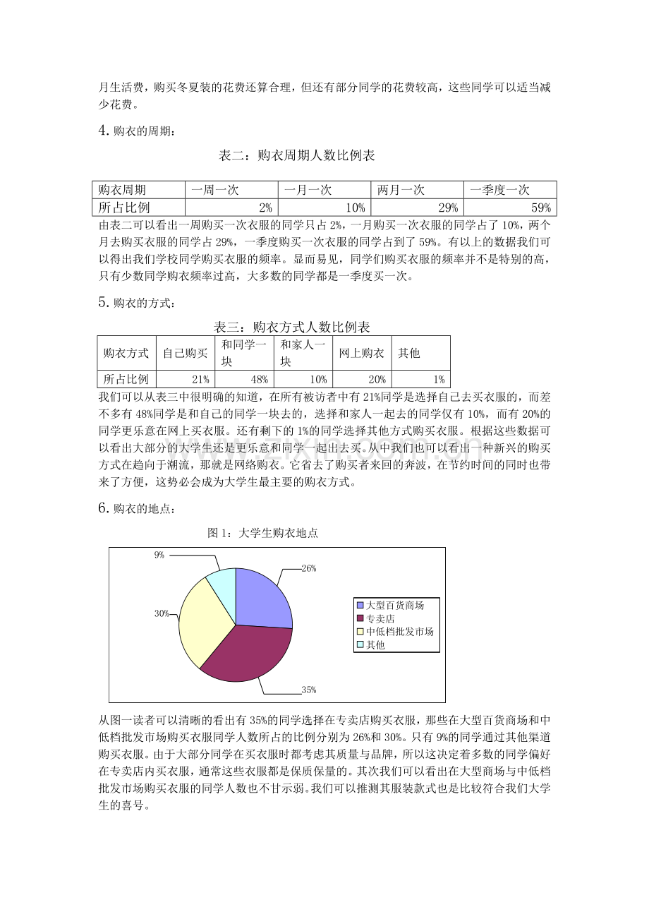 关于大学生服装消费的调查报告.doc_第2页