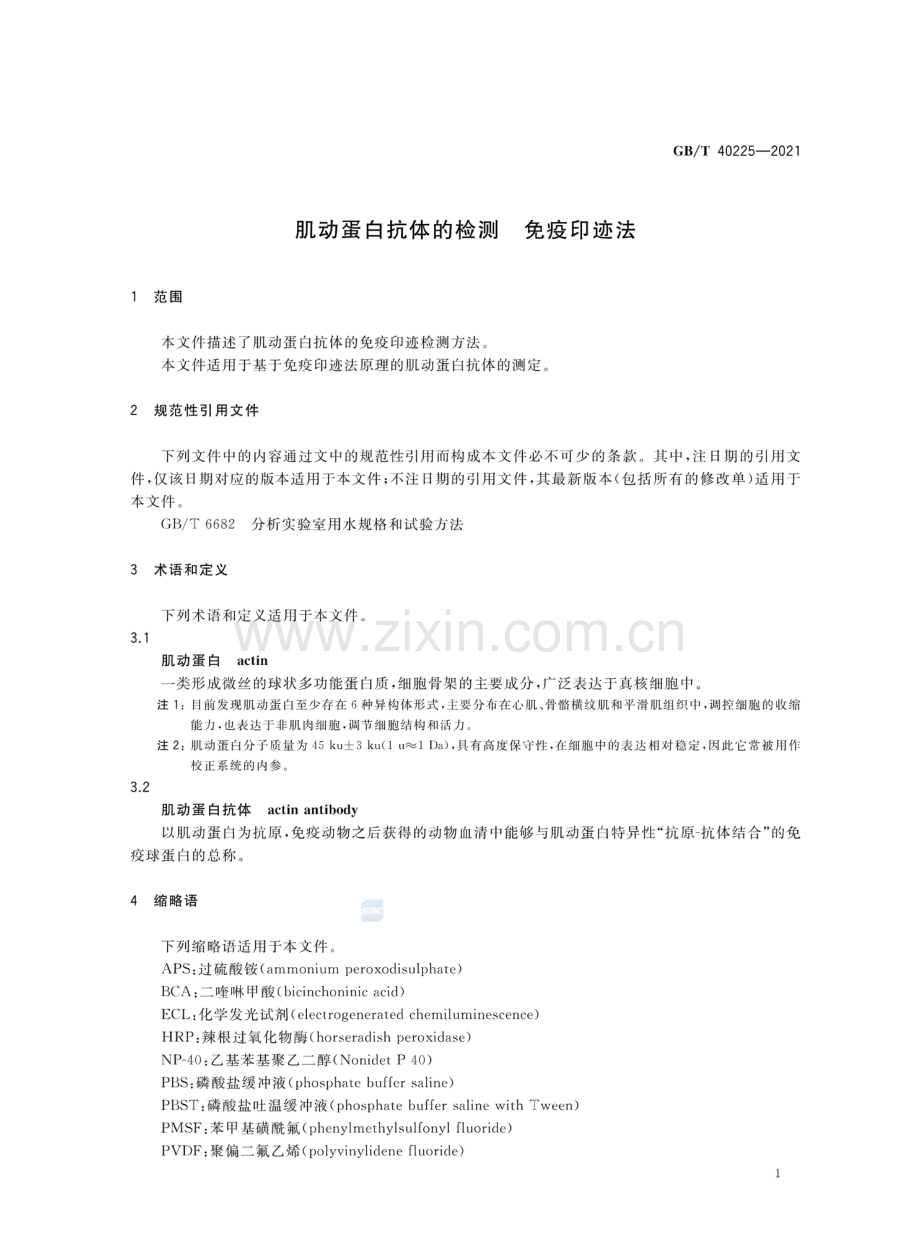 GBT40225-2021肌动蛋白抗体的检测免疫印迹法国家标准规范.pdf_第3页