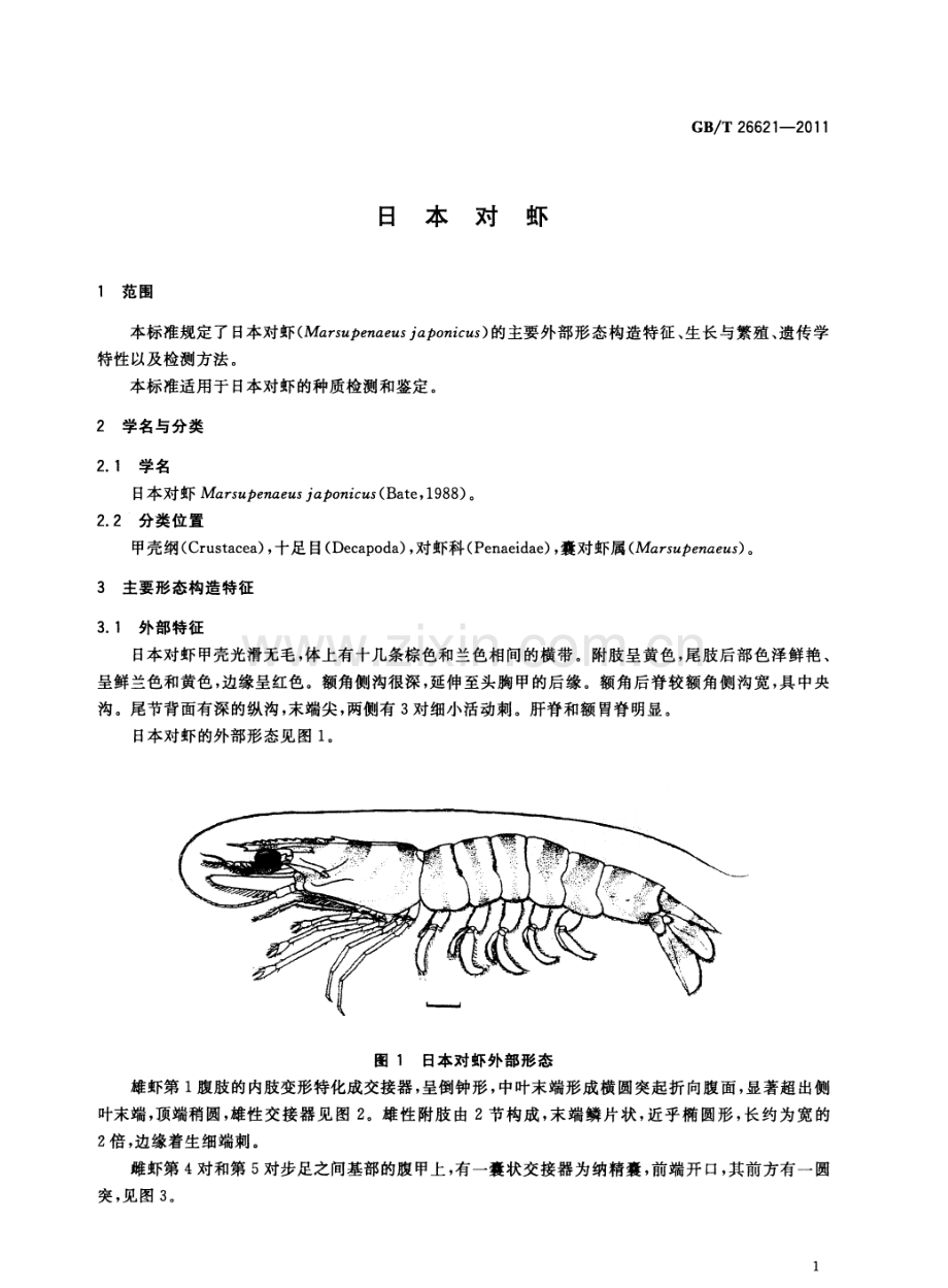 GBT26621-2011日本对虾国家标准规范.pdf_第3页