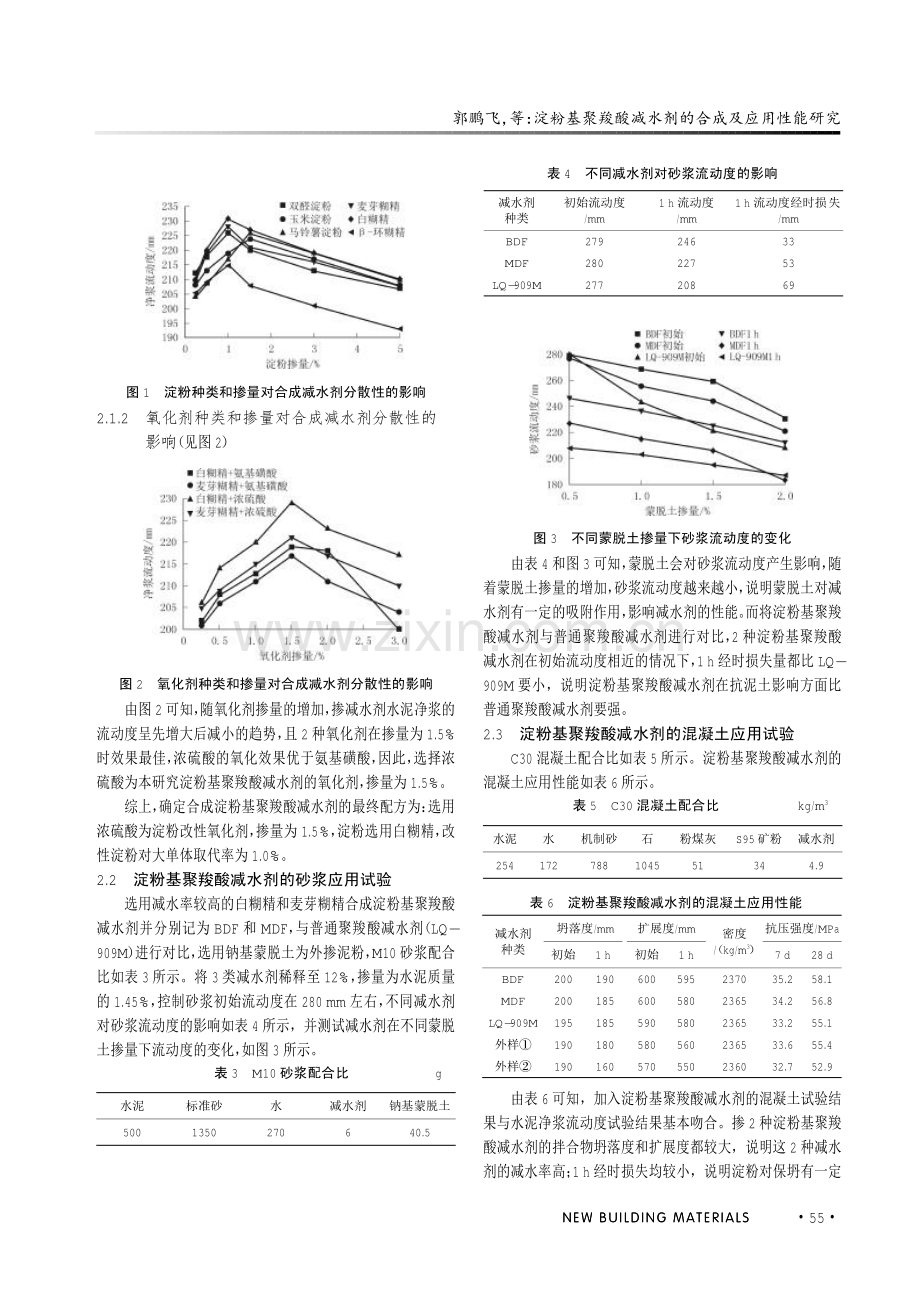 淀粉基聚羧酸减水剂的合成及应用性能研究.pdf_第3页